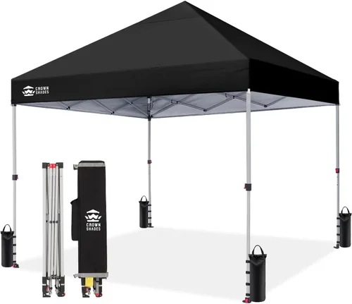 Miniatura 40 de CROWN SHADES Toldo desplegable de 8 x 8 pulgadas, tienda de campaña de playa con instalación CenterLok de un empuje, parasol fácil para exteriores