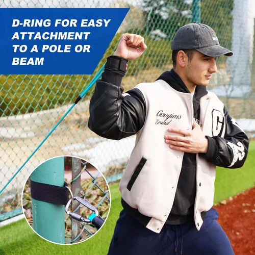 Miniatura 5 de SunNordik Bandas de resistencia para lanzadores, equipo de entrenamiento de béisbol y softbol para mejorar la fuerza del brazo y el entrenamiento