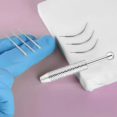 Miniatura 6 de Herramienta de Agarre de Bola Cónica para Perforación para Reemplazo de Joyería - Herramienta Aplicadora de Aretes de Acero Inoxidable con Parte