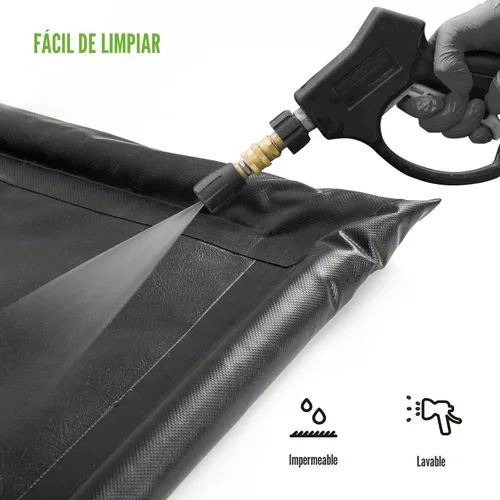 Miniatura 7 de WELKIN - Tapete de contención, (7 pies 9 pulgadas x 16 pies) antideslizante, protección impermeable resistente contra la nieve, la lluvia y el barro