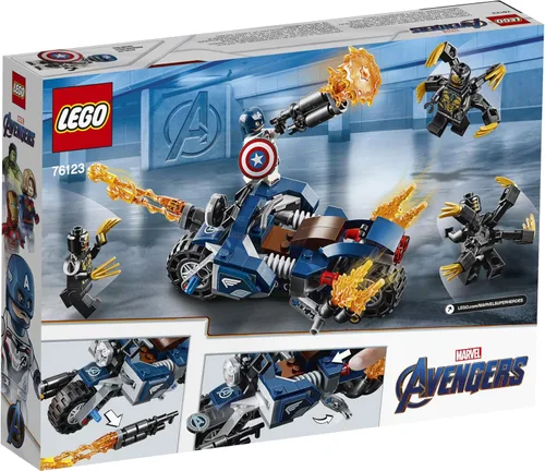 Miniatura 5 de LEGO Marvel Avengers Capitán América: Outriders Attack 76123 Kit de construcción (167 piezas)