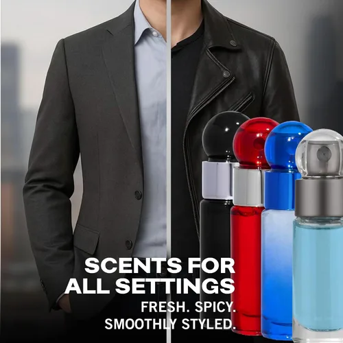 Miniatura 4 de Perry Ellis Juego de Mini Colonia 360° de 4 Piezas para Hombres - Juego de Muestras de Regalo de Colonia, Tamaño de Viaje - 360° Hombres, Rojo, Very
