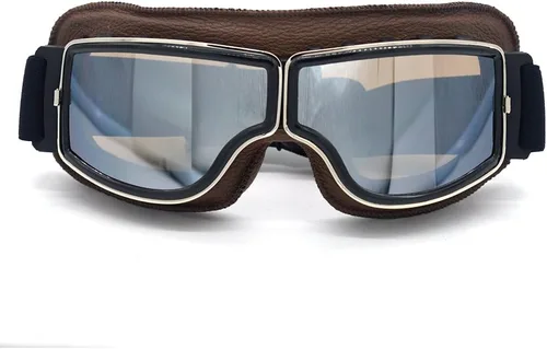 Miniatura 12 de Gafas de Motocicleta Vintage Antiarañazos Gafas de Scooter Esquí para Hombres Mujeres Adultos