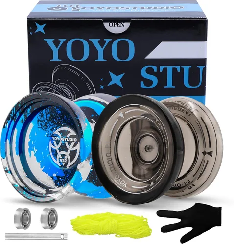 Miniatura 5 de YOYOSTUDIO Yoyo Profesional para Niños/Adultos, Paquete de 2 Yoyos, Yoyo Sensible V22 & P1, Yoyo de Doble Propósito para Principiante/Avanzado, 10