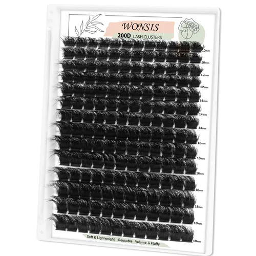 Miniatura 8 de Extensiones de pestañas postizas de 20D, pestañas individuales, 240 piezas, extensiones de pestañas individuales de 20D, volumen suave y ligero
