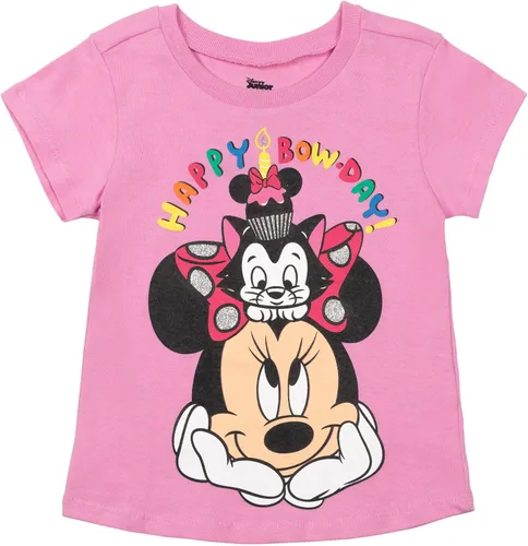 Miniatura 3 de Disney Minnie Mouse Princess Belle The Little Mermaid Moana Lilo &Stitch Frozen - Camiseta de cumpleaños para niñas pequeñas a niños pequeños