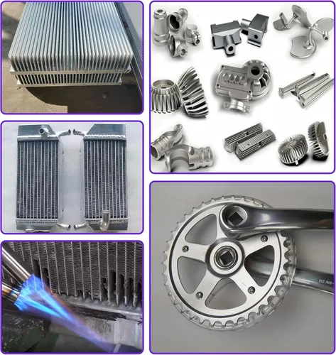 Miniatura 5 de Paquete de 50 varillas de soldadura de aluminio de 1/16 x 13 pulgadas, varillas de soldadura de aluminio para antorcha de propano, reparación