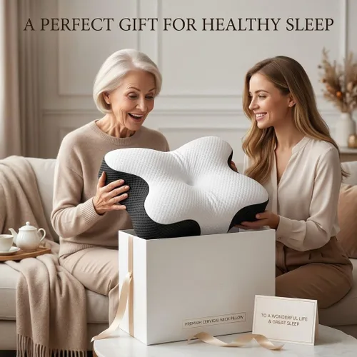 Miniatura 6 de Almohada para Apnea del Sueño, Almohada Cervical para Apnea del Sueño, Almohadas de Espuma Viscoelástica Premium para Alivio del Dolor de Cuello