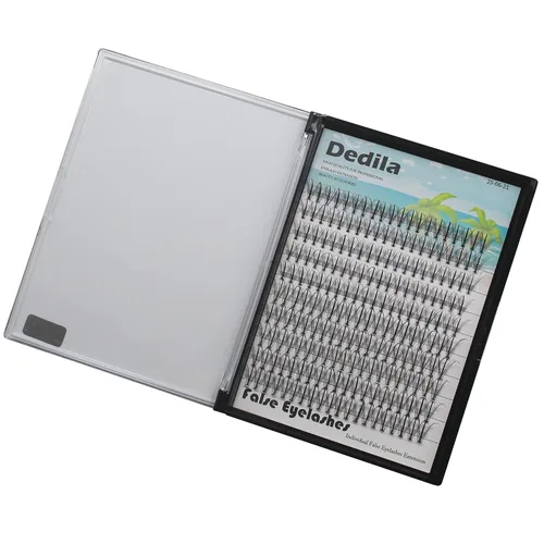 Miniatura 5 de Pestañas en racimo de grosor de 0.003 in, rizo D, belleza naturaleza, pestañas postizas individuales largas mezcladas de 0.47-0.55 pulgadas
