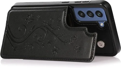 Miniatura 6 de Funda de teléfono para Samsung Galaxy S21 FE Gaxaly S 21 FE 5G con protector de pantalla de vidrio templado, tarjetero con soporte para tarjetero