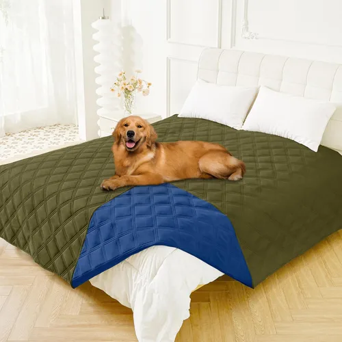 Miniatura 136 de Smiry Funda Impermeable para Cama de Perro, Manta Suave Reversible para Mascotas, Lavable a Prueba de Fugas para Gatos y Perros, Funda para Sofá