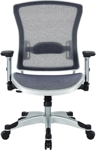 Miniatura 11 de Space Seating Silla de oficina de rejilla de aire ejecutiva serie 317 con respaldo de malla transpirable, soporte lumbar, control de inclinación