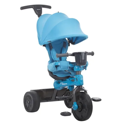Miniatura 13 de Joovy Tricycoo 4.1 triciclo para niños con 4 etapas con neumático delantero extra ancho, manija para padres extraíble y ajustable, arnés