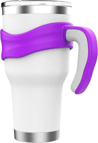 Miniatura 8 de Mango de vaso para vaso YETI Rambler, Rtic de 30 onzas, diseño anterior, Sic, OZARK TRAIL y más, sin BPA (solo asa) (negro)
