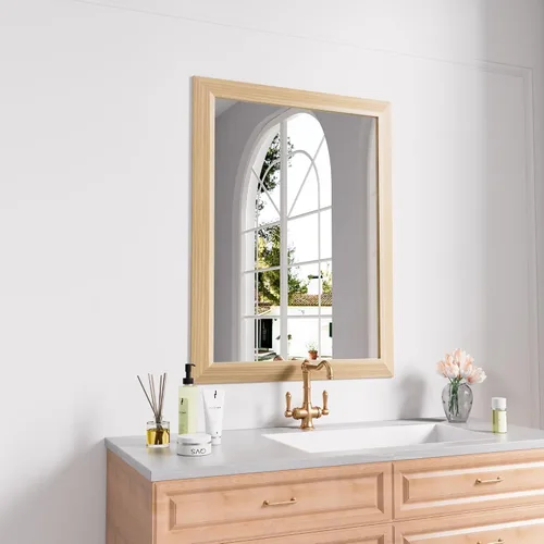 Miniatura 82 de Amorho Espejo de Baño Negro, Espejos de Pared de 24x30 Pulgadas con Marco de Metal Grueso para Sobre el Fregadero, Dormitorio, Sala de Estar