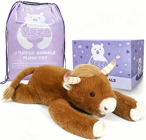 Miniatura 17 de Oso de Peluche con Peso Animal de Peluche Oso Marrón Juguete de Peluche 24 Pulgadas 4 Libras Pelaje Suave Brazos Largos Juguete para Abrazar Regalo