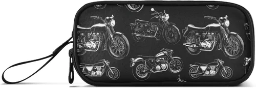 Miniatura 18 de Fisyme Estuche para lápices de texto con números negros de béisbol, caja de gran capacidad, organizador de papelería, bolsa personalizada