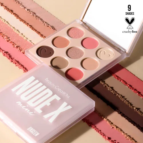 Miniatura 2 de Beauty Creations NUDEX COLLECTION Paleta de sombras de ojos (UNSEEN MINI)