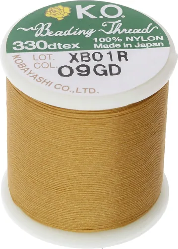 Miniatura 26 de Hilo de nailon para cuentas KO, color blanco, japonés encerado al 100%, 330TEX, resistente a enredos, carrete de 50 m / 55 yardas, para proyectos
