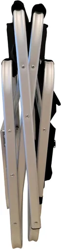 Miniatura 6 de Silla plegable de directores silla plegable con mesa auxiliar y portavasos, diseño XL Comfort (negro)