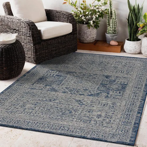 Miniatura 249 de Keen Home Design Alfombra de pasillo para exteriores, 26 x 119 pulgadas, lavable para interiores y exteriores, para patio, cocina, balcón, playa