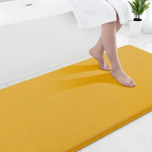 Miniatura 31 de Smiry Tapetes de Baño de Espuma Viscoelástica 36 x 24 pulgadas, Tapetes de Baño Extra Suaves y Absorbentes, Alfombra Antideslizante Lavable
