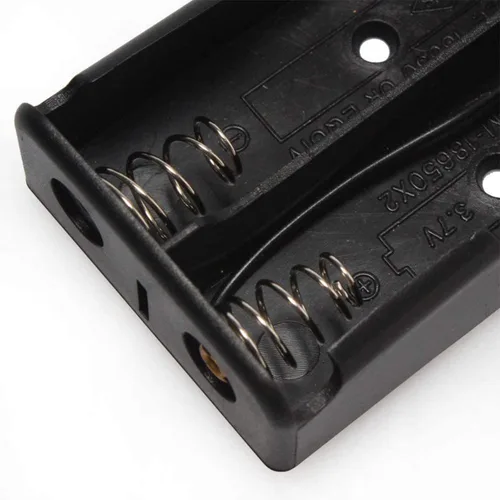 Miniatura 3 de Soporte para batería 2 ranuras Paralelo Baterías Clip Caja 3.7V 18650 Titulares de batería doméstica 5 unids