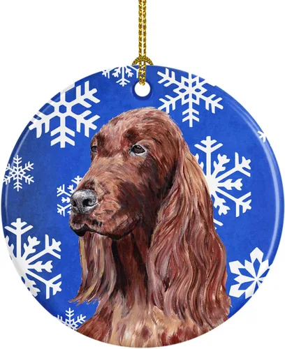 Miniatura 199 de Caroline's Treasures Cavalier Spaniel - Adorno de cerámica para colgar en el árbol de Navidad, para el hogar, Navidad, fiestas, regalo, 3 pulgadas
