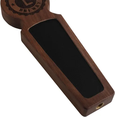 Miniatura 2 de Mango de grifo de cerveza personalizado grabado, mango de madera Kegerator, madera de nogal, 8.3 pulgadas de largo, regalos de cerveza