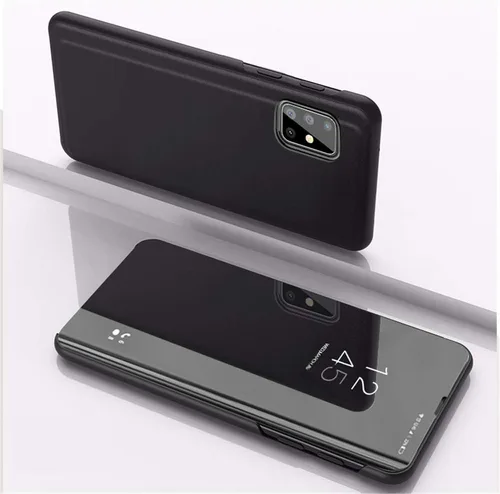 Miniatura 3 de LEMAXELERS Funda compatible con Galaxy S22 Ultra con diseño de espejo transparente, estilo libro, carcasa protectora ultradelgada con función atril