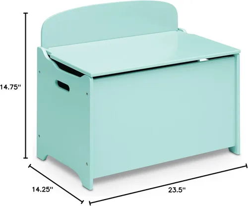 Miniatura 10 de Delta Children MySize Deluxe - Caja de juguetes, color menta