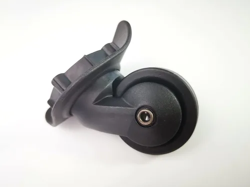 Miniatura 2 de Zoofen Ruedas de equipaje de repuesto para maleta, color negro, ruedas de repuesto para maleta con 4 agujeros para tornillos (Z-293)