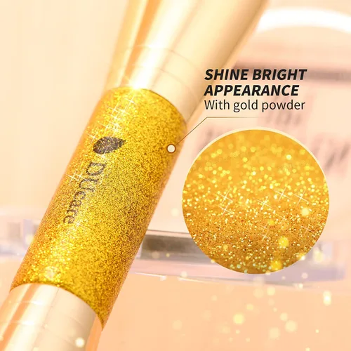 Miniatura 2 de DUcare Cepillo para Base de Maquillaje, Bronceador, Contorno, Maquillaje, Cepillo de Dos Puntas, Autobronceador, Cepillo Escultor para Mezclar Polvo