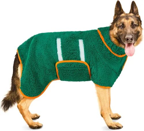 Miniatura 49 de Bienbee Bata de baño para perro, de secado rápido, súper absorbentes, para perros pequeños, medianos y grandes, abrigo de secado para después