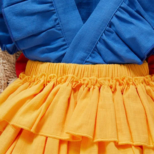 Miniatura 6 de PATPAT Conjunto de 2 piezas de ropa para bebé recién nacido, tela crepé con estampado de margaritas, 100% algodón