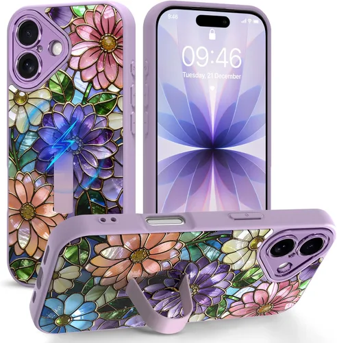 Miniatura 41 de Funda compatible con iPhone 17 Pro Max con correa de mano para los dedos, funda de teléfono con estampado de leopardo y guepardo para mujeres