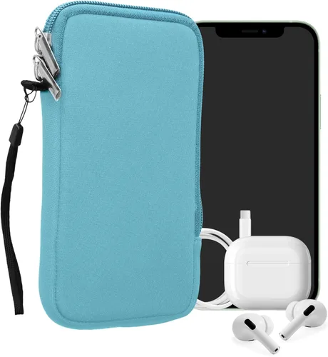 Miniatura 76 de kwmobile Funda universal para teléfono tamaño XS - 3,5/4 pulgadas - Funda de neopreno para teléfono inteligente con cremallera - Funda impermeable
