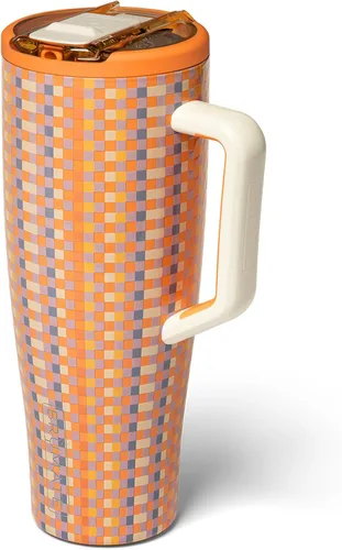 Miniatura 76 de BrüMate Era Flip - Vaso de 30 onzas con tapa con pajilla cubierta 100 % a prueba de fugas, popote higiénico cubierto, botella de agua de acero