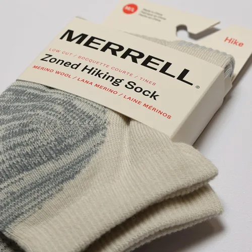 Miniatura 5 de Merrell Calcetines de lana acolchada zonificada para hombre y mujer, 1 par, soporte de arco transpirable