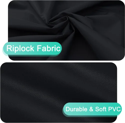 Miniatura 4 de ABCCANOPY Funda para silla de patio, apilable, impermeable, para exteriores, duradera, resistente a los rayos UV, de poliéster, funda para muebles