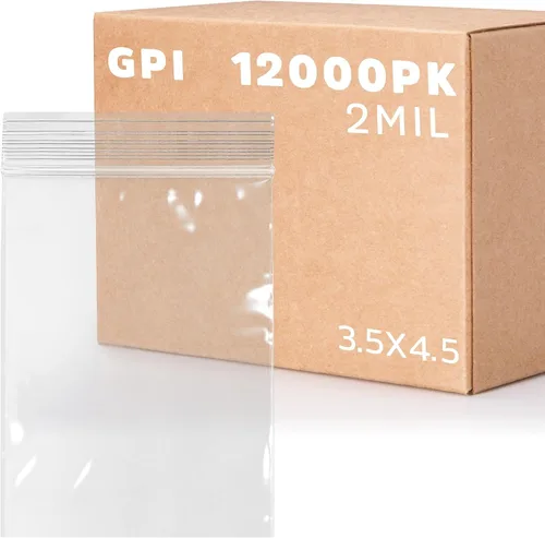 Miniatura 11 de GPI - Bolsas con cremallera de 2 x 6 pulgadas, 1000 unidades, 2 mil, bolsas de plástico transparente con cierre de cremallera, con cierre de cierre
