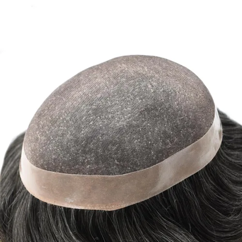 Miniatura 31 de Toupee - Sistema de cabello para hombre, monofilamento fino duradero, monofilamento europeo de repuesto para hombres, piezas de pelo