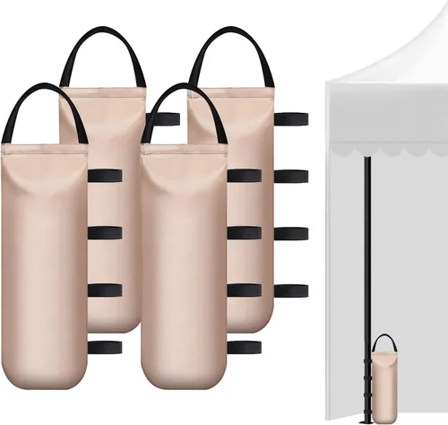 Miniatura 8 de IALNAI Pesos de toldo de 112 libras, bolsas de arena para toldo, publicidad al aire libre, tienda de campaña fija y resistente al viento, tienda