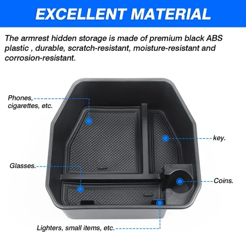 Miniatura 5 de Karltys Organizador de consola central para Land Rover Defender 90 110 130 2020-2025 2026 (no para versión de refrigerador), accesorios Defender