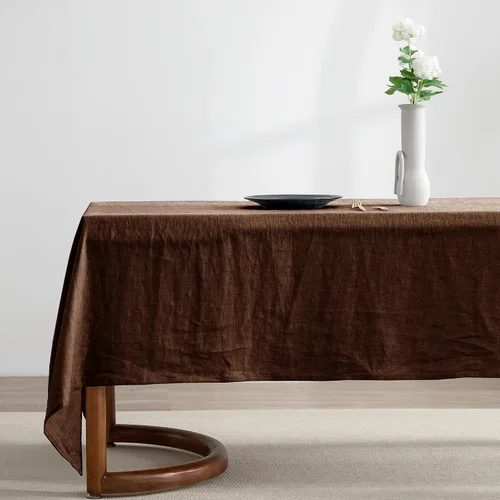 Miniatura 15 de EVERLY 100% Pure Linen Rectangle Tablecloths 60x84Inches for Dining,Buffet Parties,Picnic,Events,Weddings and Restaurants,Decorative Black