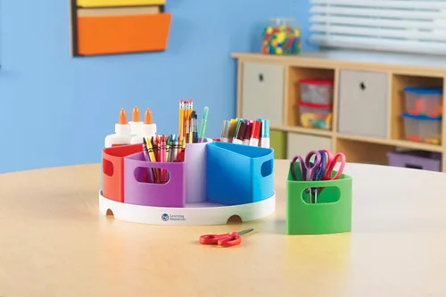Miniatura 3 de Learning Resources Crea un Centro de Almacenamiento de Espacio - Organizador de Escritorio de Juguetes, Elementos Esenciales para Espacios