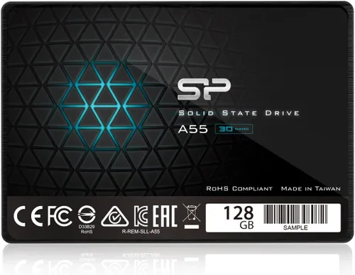 Miniatura 2 de Silicon Power 128GB SSD 3D NAND A55 SLC Caché Rendimiento Aumentado SATA III 2.5" 7mm (0.28") Unidad de Estado Sólido Interna (SU128GBSS3A55S25AH)