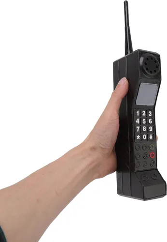 Modelo de teléfono móvil de ladrillo, accesorio de teléfono de ladrillo retro de hierro, adorno de teléfono celular de ladrillo retro, modelo de