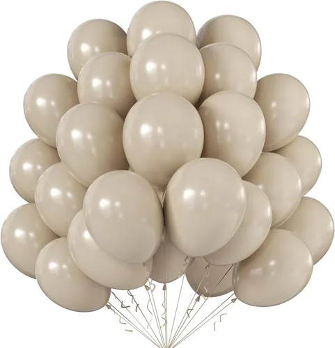 Miniatura 88 de KALOR Globos dorados champagne, 100 piezas de 5 pulgadas de globos mini de látex mate para arco de guirnalda de globos, decoración de cumpleaños