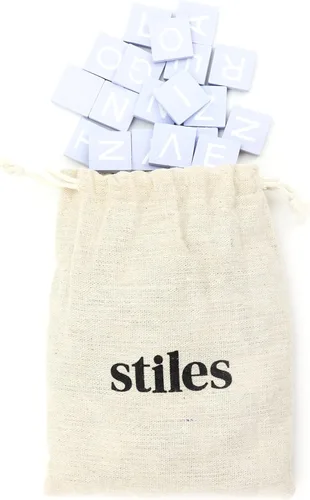 Miniatura 12 de Stiles 100 piezas de azulejos magnéticos de letras, letras magnéticas de madera para pizarra blanca, refrigerador o tablero de letras magnéticas